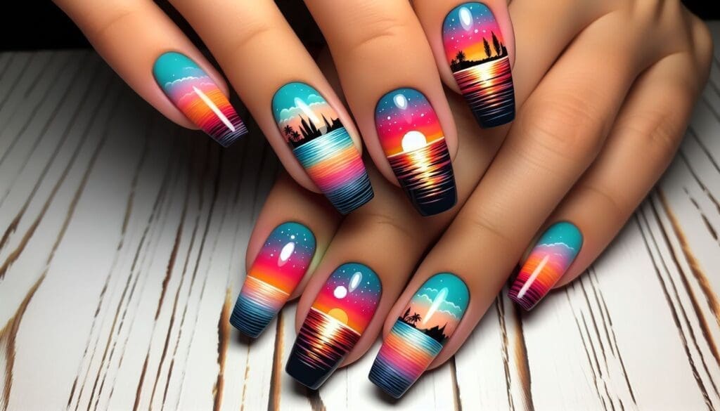 tropical nail designs