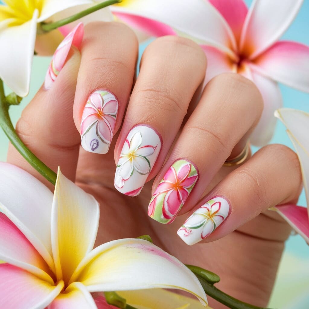 tropical nail designs