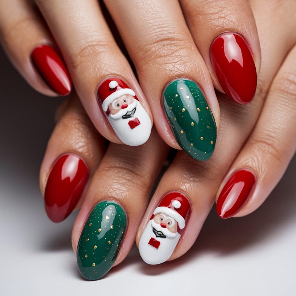 Holiday nail art