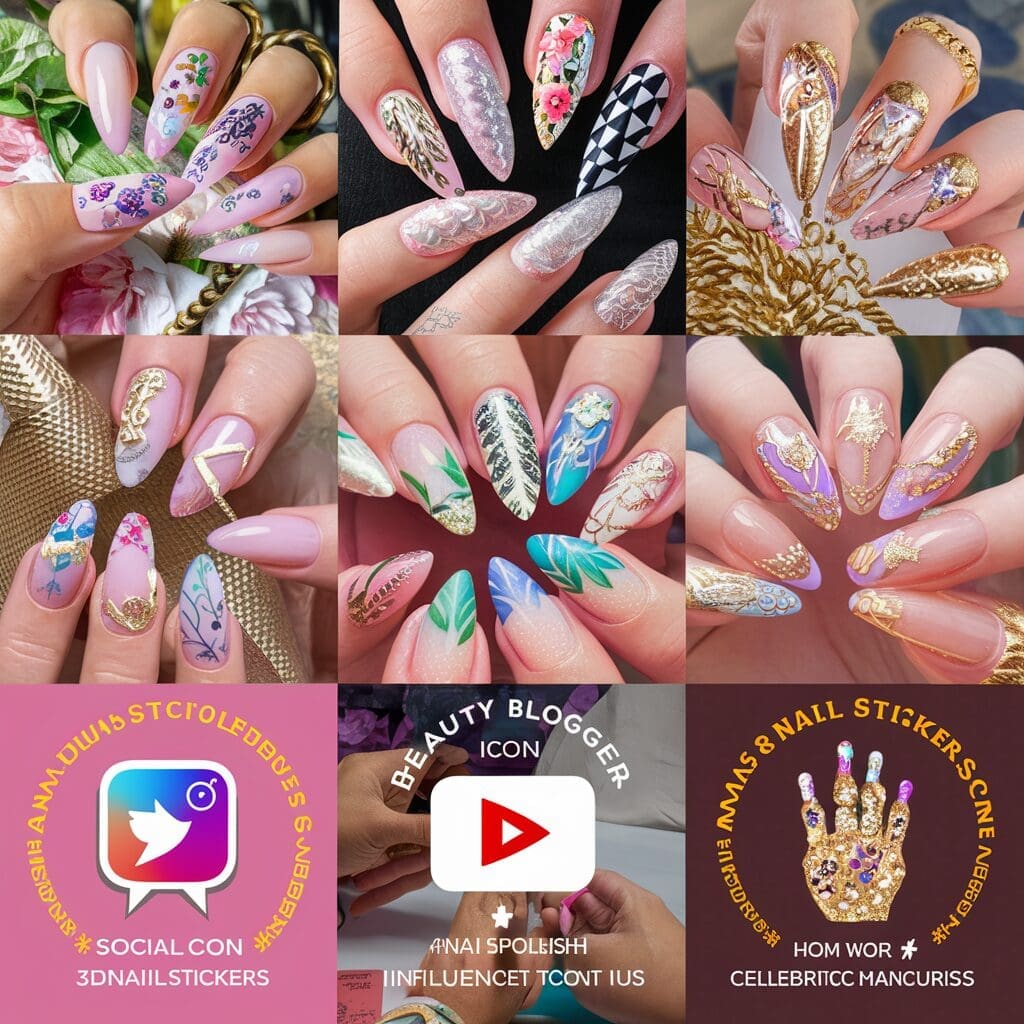 3d nail stickers