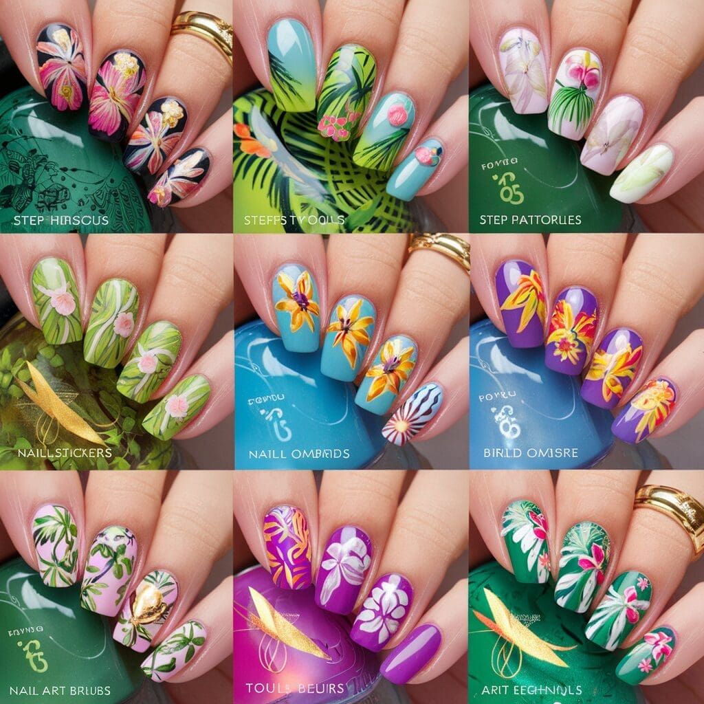 tropical nail designs