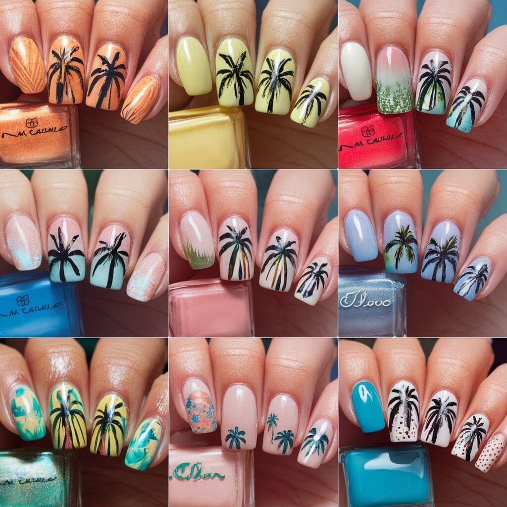 tropical nail designs