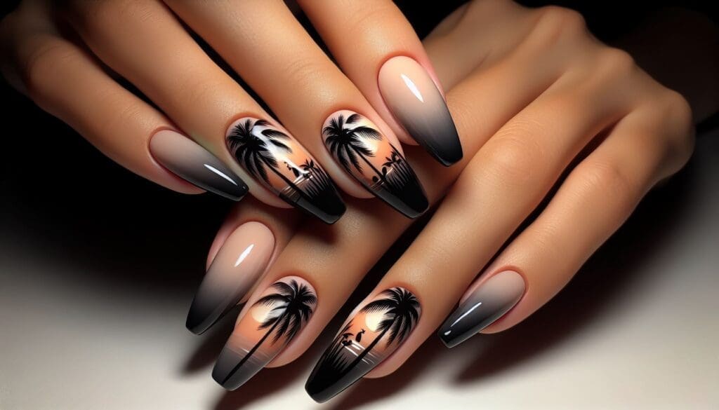 tropical nail designs