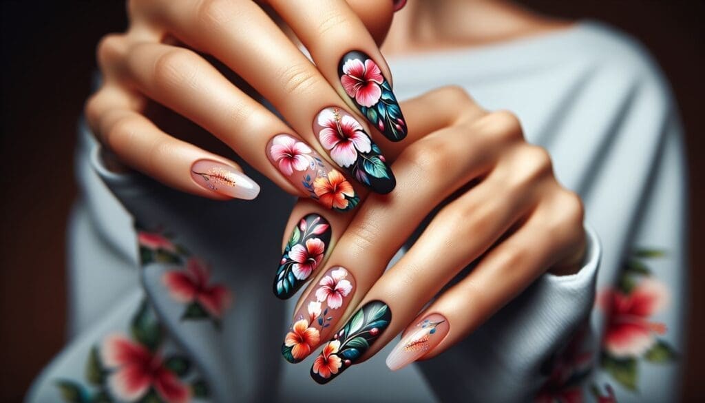 tropical nail designs