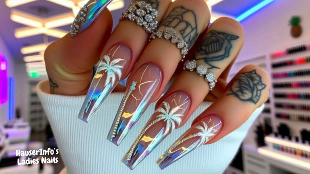 chrome nail designs