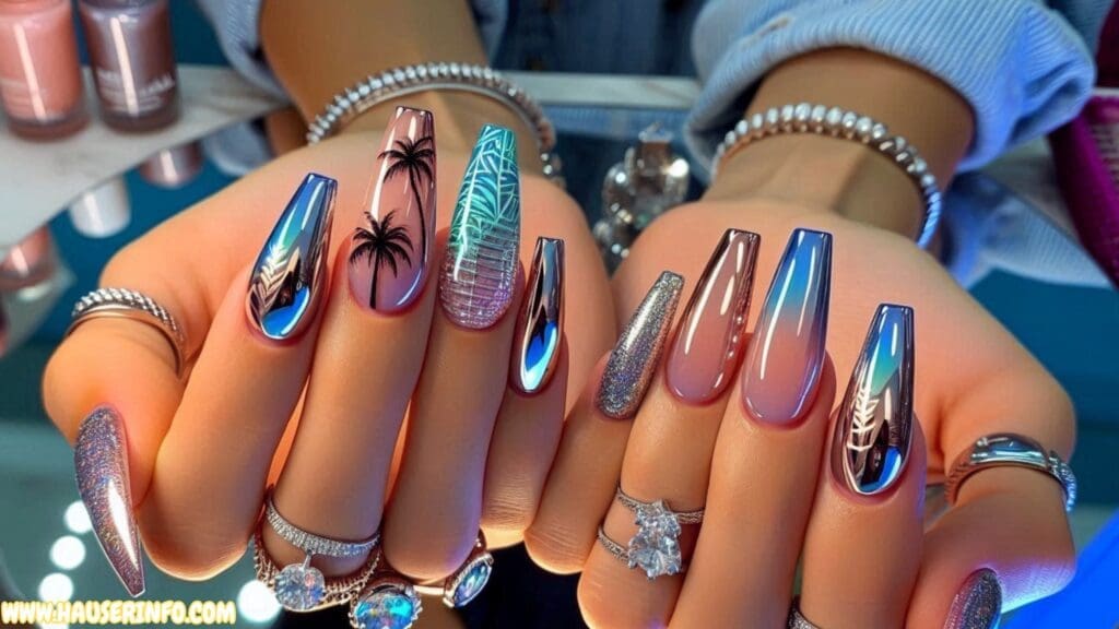 chrome nail designs