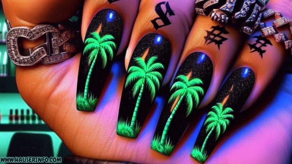 tropical nail designs