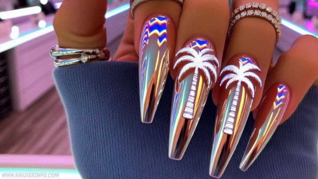 chrome nail designs