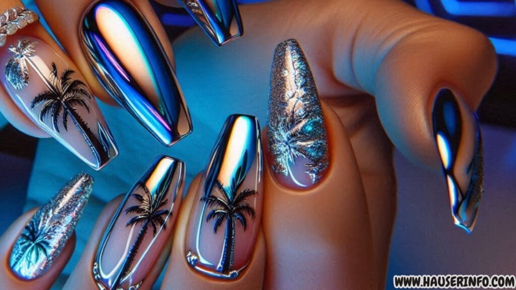 chrome nail designs