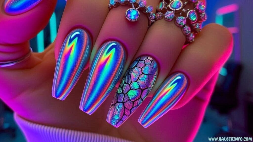 chrome nail designs