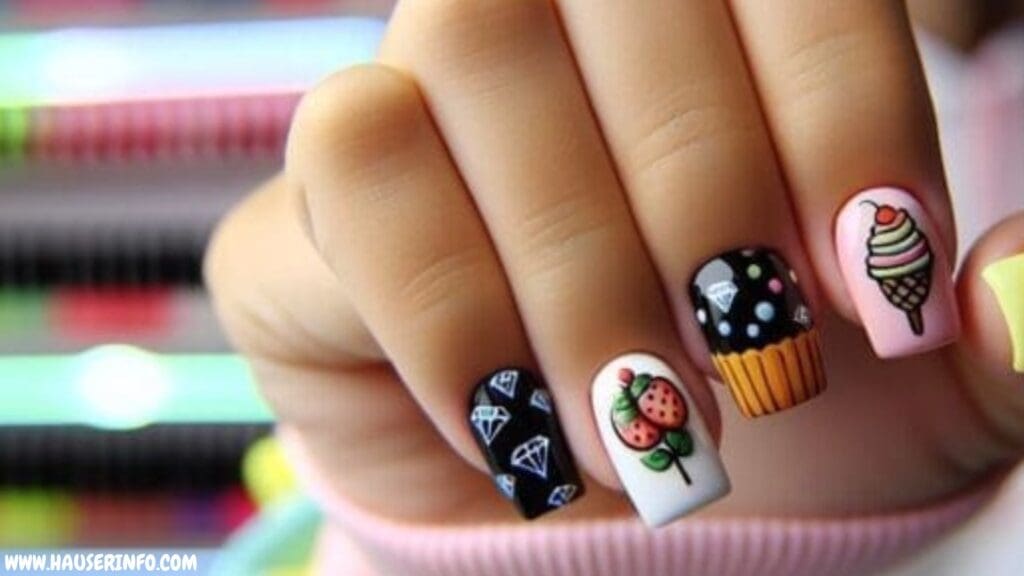 nail designs for short nails