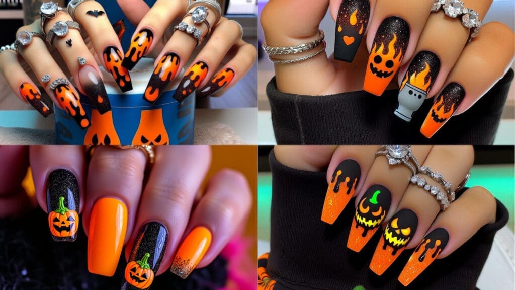 halloween nail designs