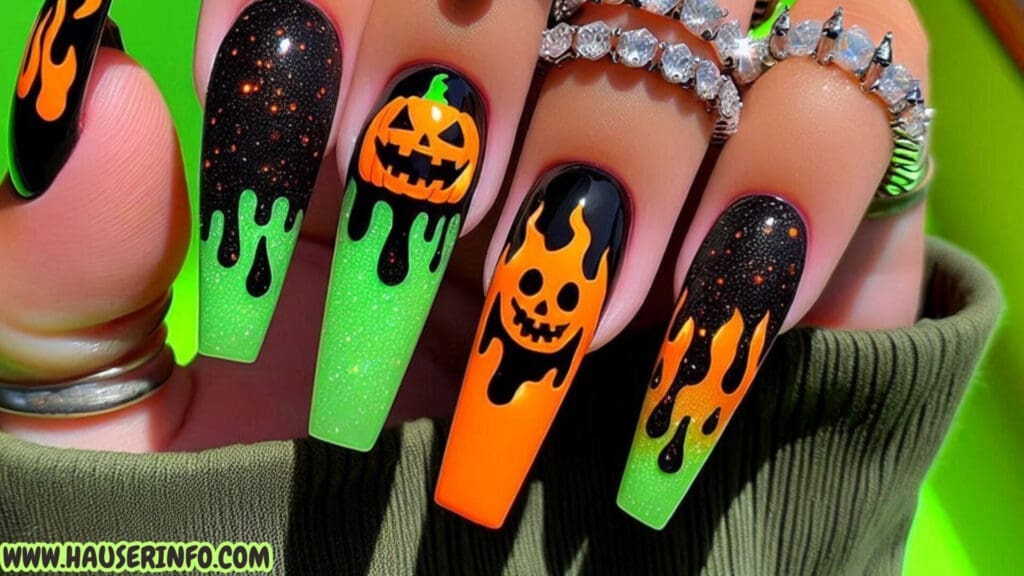 halloween nail designs