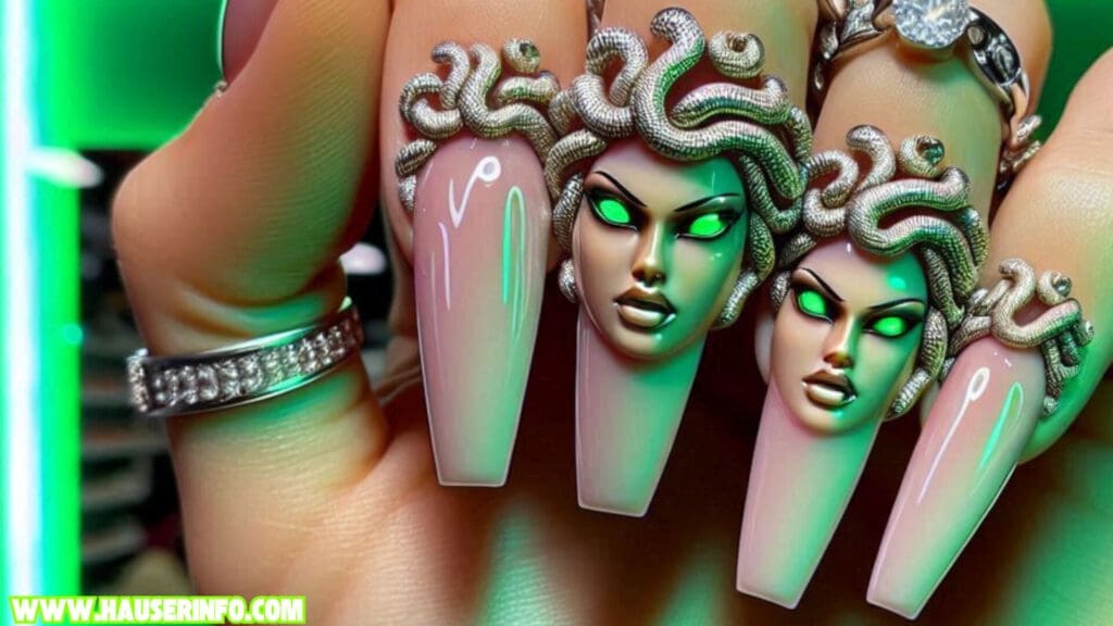 Hollywood inspired nail art