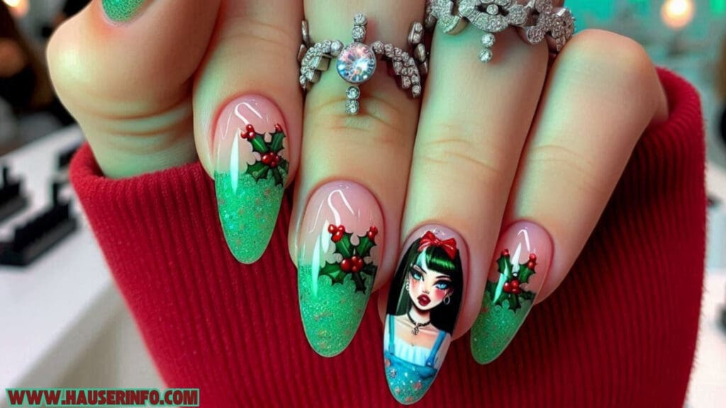 christmas nail art