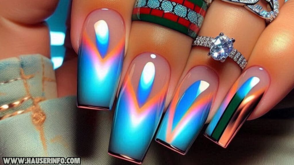 chrome nail designs