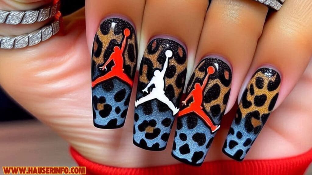 leopard Jump man nails