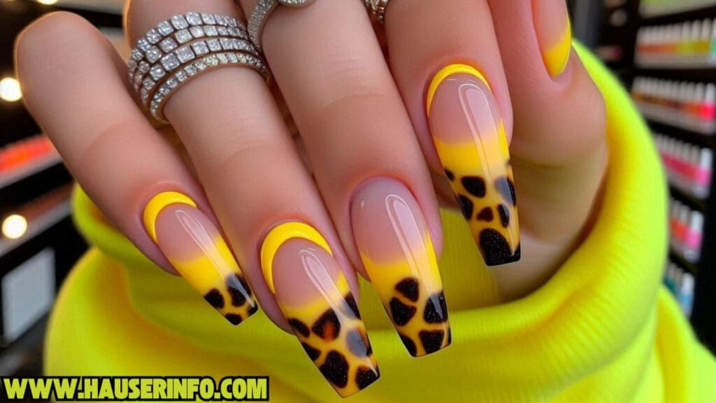 Tortoise Shell ladies nails