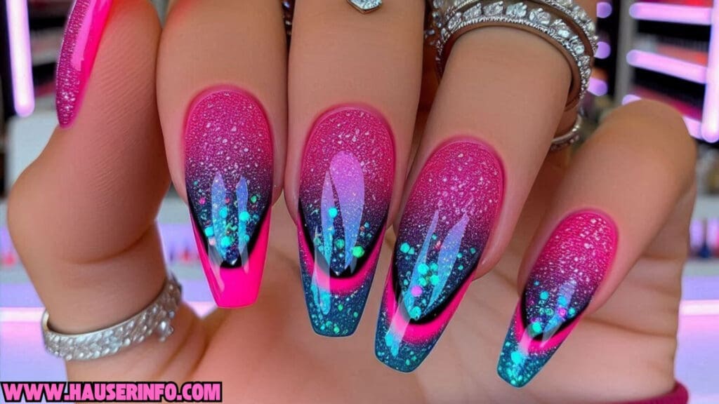 holo glitter nail designs