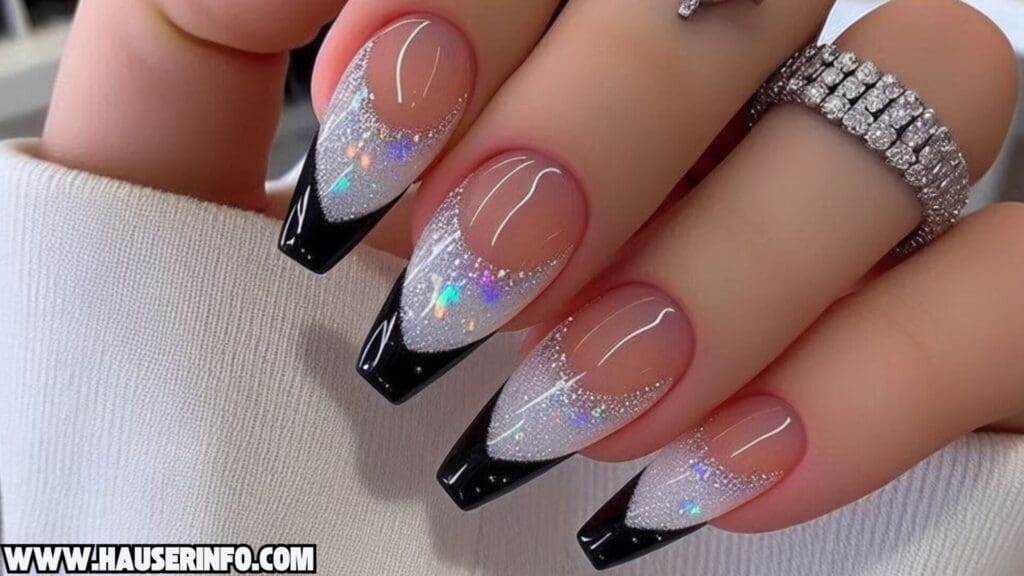 holo glitter nail designs