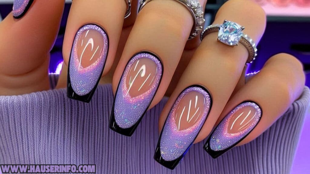 holo glitter nail designs