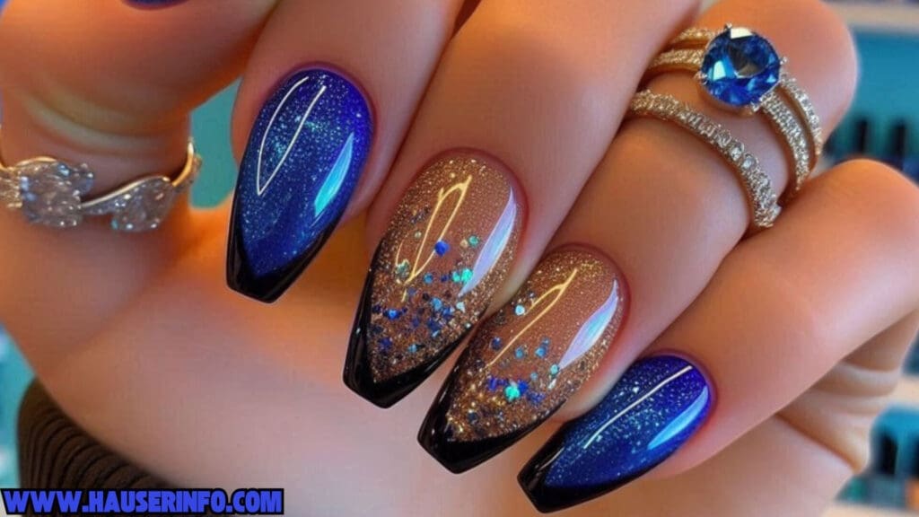 holo glitter nail designs