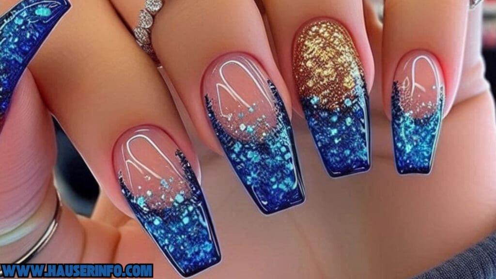 holo glitter nail designs