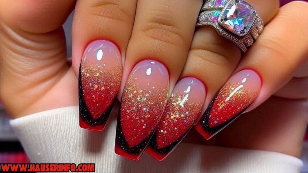 holo glitter nail designs