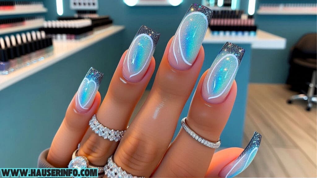 holo glitter nail designs