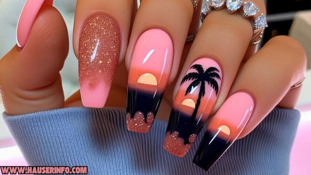 tropical nail designs