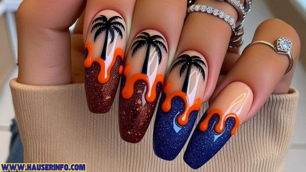 tropical nail designs