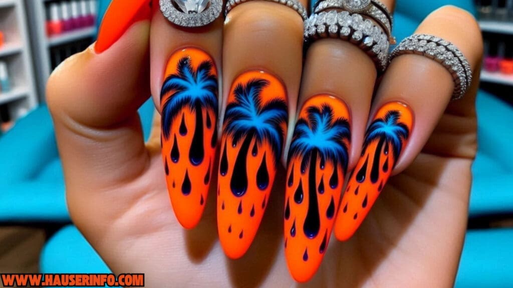 tropical nail designs