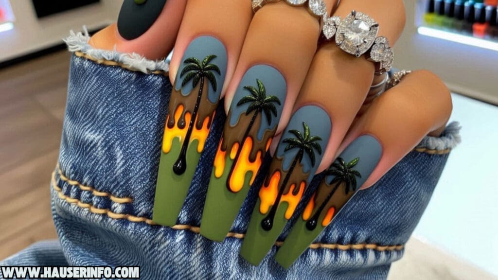 tropical nail designs